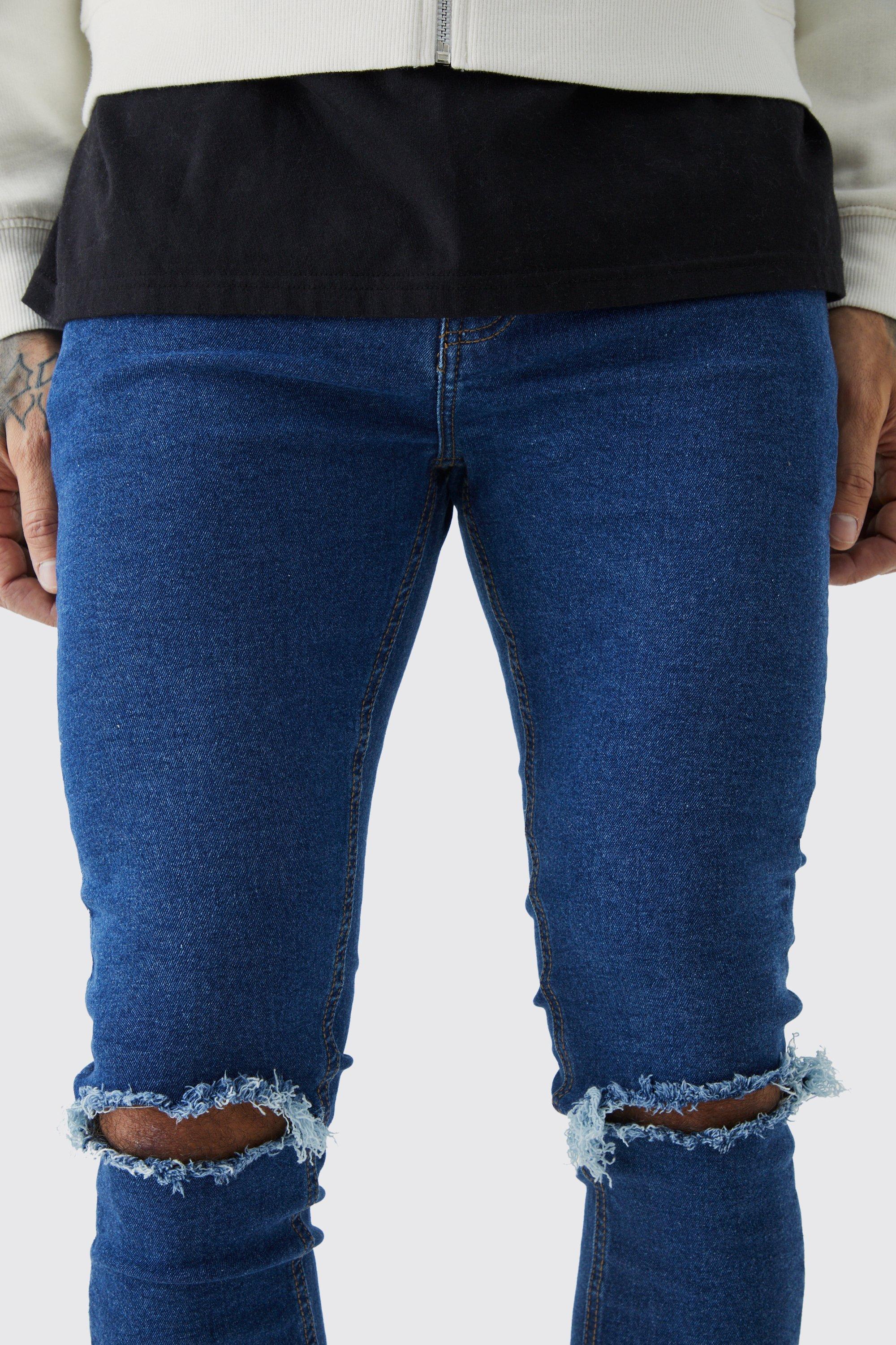 Ripped knee hot sale jeans